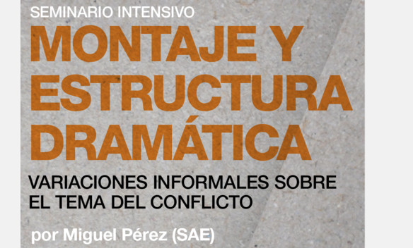 Seminario "Montaje y Estructura dramática", por Miguel Pérez (SAE) Seminario "Montaje y Estructura dramática", por Miguel Pérez (SAE)