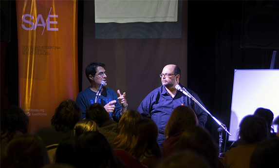 Diego Sabanés y Alberto Ponce en la primera edición del seminario.