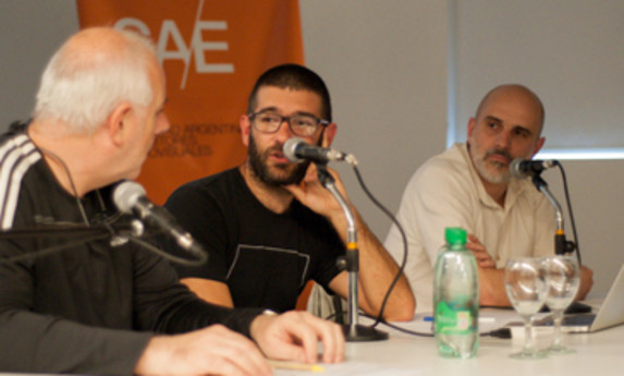Hugo Colace (ADF), Sebastián Toro y César Custodio (SAE)