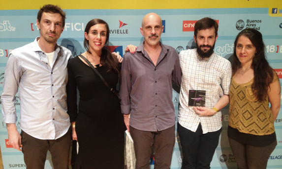 Diego Marcone y Andrea Kleinman (SAE - EDA) recibieron el Premio al Mejor Montaje en el 18° BAFICI