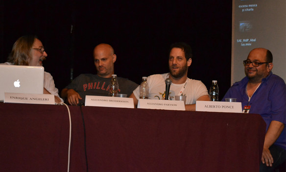 Enrique Angeleri (SAE), Alejandro Brodersohn (SAE), Alejandro Parysow (SAE) y Alberto Ponce (SAE) en el Festival de Mar del Plata 2014 Enrique Angeleri (SAE), Alejandro Brodersohn (SAE), Alejandro Parysow (SAE) y Alberto Ponce (SAE) en el Festival de Mar del Plata 2014