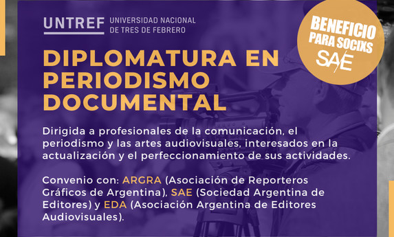 Convenio con la UNTREF - Diplomatura en Periodismo Documental