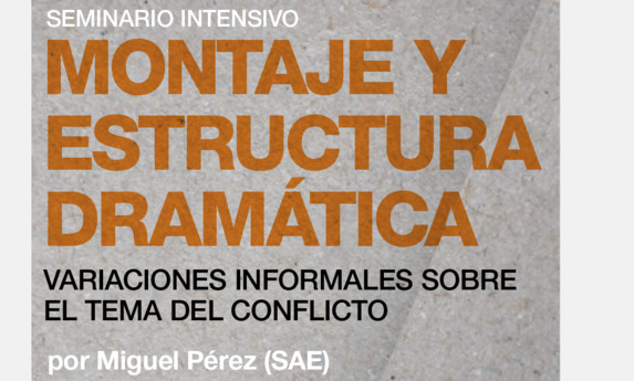 Seminario "Montaje y Estructura dramática", por Miguel Pérez (SAE)