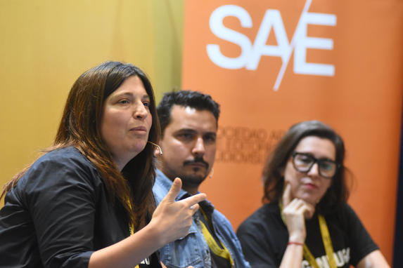 Guillermina García Silva, Maximiliano Pérez y Flor Efron.