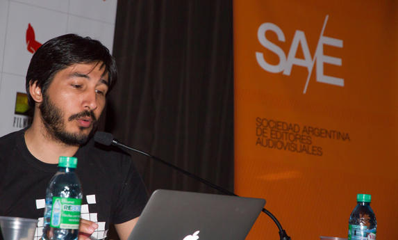 Darío Caamaño (EDA) en la charla del Festival de Mar del Plata 2015