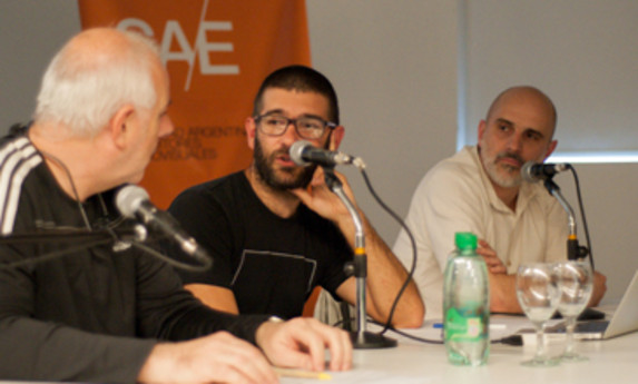 Hugo Colace (ADF), Sebastián Toro y César Custodio (SAE) Hugo Colace (ADF), Sebastián Toro y César Custodio (SAE)